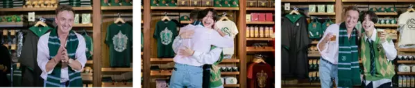 松島聡、緊急来日したトム・フェルトンと乾杯「ハリー・ポッター ショップ 原宿」オープン記念イベント