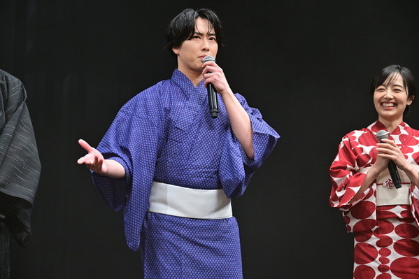 宮舘涼太、“眉毛の演技”に挑戦「その場面で笑わないでね」『火喰鳥を、喰う』豪華キャストが浴衣姿で集結