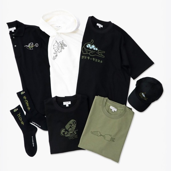 ゴジラ×ラコステのコラボアイテム発売！“ワニをとおしてつながることで生まれる化学反応”がテーマ