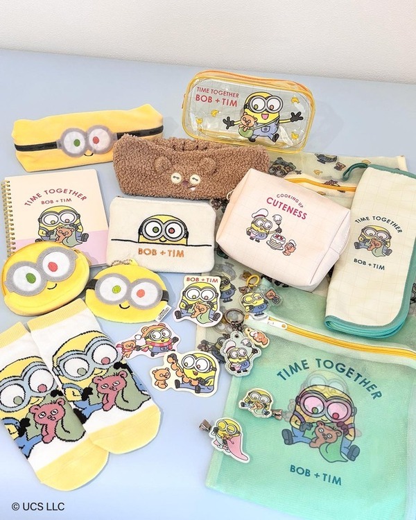 『怪盗グルー／ミニオンズ』Bob+Timコラボ雑貨がサンキューマートに登場！先行予約受付中