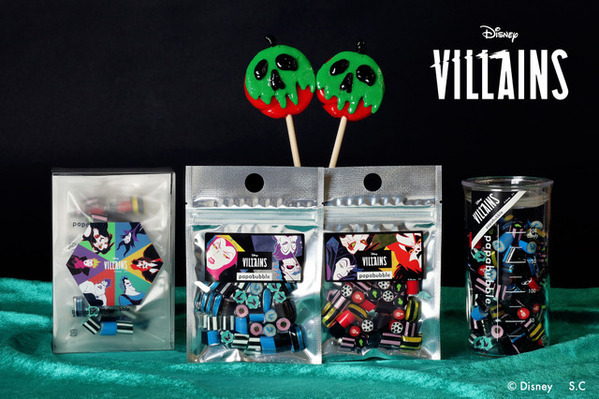 ディズニーヴィランズモチーフの商品、PAPABUBBLEから登場
