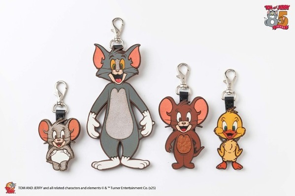 「トムとジェリー」レザーアイテム登場　レザーキーホルダー3タイプ