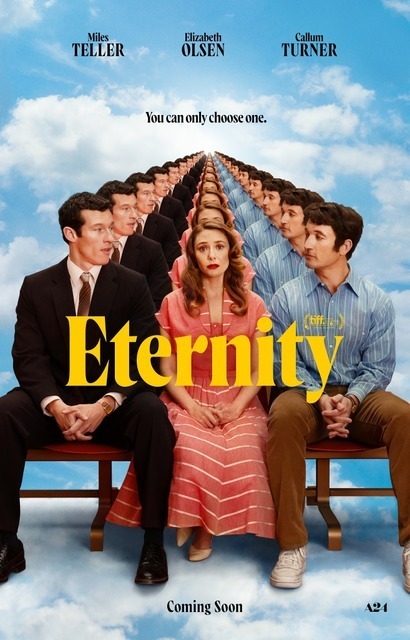 A24×エリザベス・オルセン主演ラブコメ『Eternity』最新予告編 情熱的なカラム・ターナーが優勢？焦るマイルズ・テラー