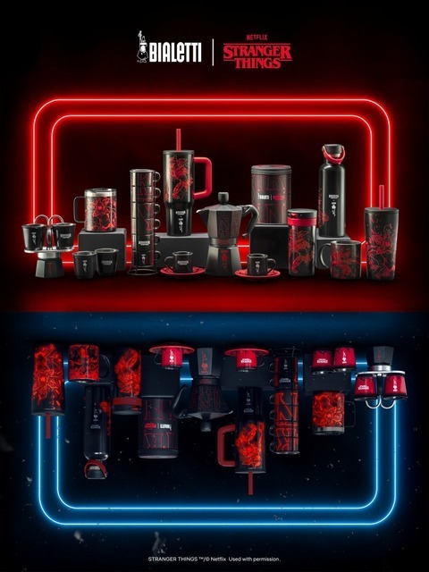 モカエキスプレス、マグなど新登場「ビアレッティ」×「ストレンジャー・シングス」コラボコレクション