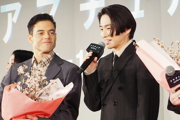 来日のラミ・マレック、三宅健とともにキャノン砲をぶっぱなす！『アマチュア』ジャパンプレミア