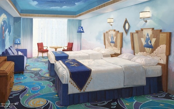 【ディズニー】「魔法使いの弟子」モチーフの新客室！開業25周年のディズニーアンバサダーホテルに登場