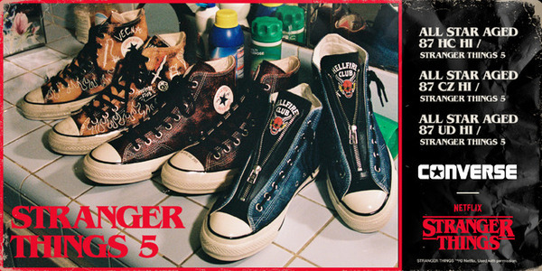 「ストレンジャー・シングス 未知の世界5」CONVERSEコラボレーション第2弾、1月23日発売