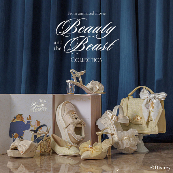 ベルのドレスを彷彿とさせるサンダルが登場！『美女と野獣』×「RANDA」特別なコレクション