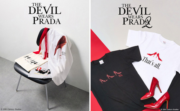 赤いハイヒールのTシャツも『プラダを着た悪魔』＆『プラダを着た悪魔2』限定アパレルがPLAZAに登場