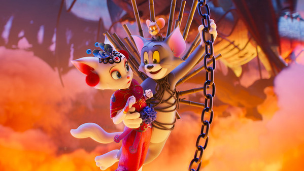 トムが“ネコ神様”に!? 異世界にタイムスリップ『トムとジェリー 時をこえる魔法の羅針盤』予告編