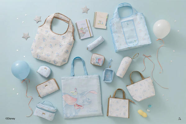 淡いカラーリングがかわいい『ダンボ』日常に寄り添うアイテムTHREEPPYで発売