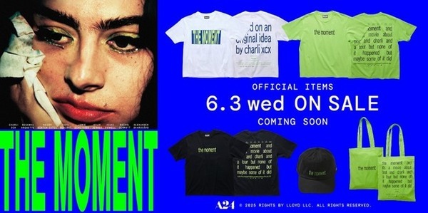 限定アイテム＆ストアが登場！A24×チャーリーxcx『the moment／ザ・モーメント』がFREAK'S STOREとタイアップ