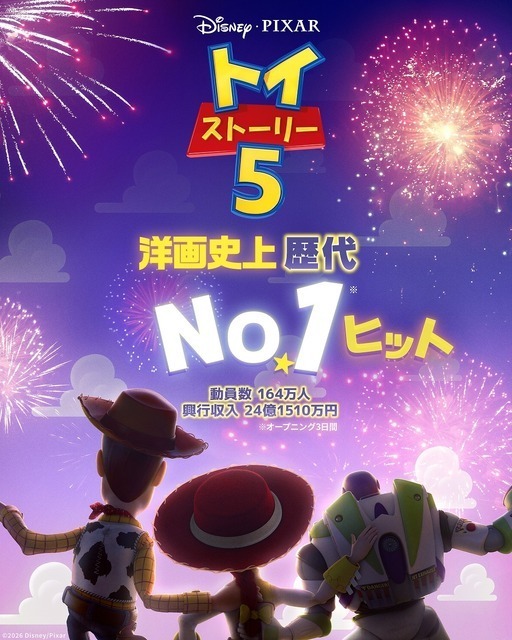 興収24億円！洋画史上No.1のオープニング記録『トイ・ストーリー５』テイラー・スウィフト特別映像公開