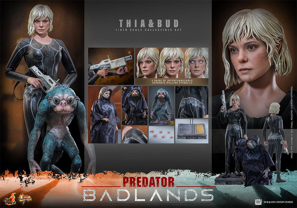 『プレデター：バッドランド』ティア＆バド 1/6スケールフィギュアが登場　レインポンチョが付属
