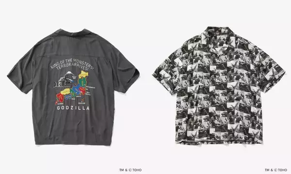 「ゴジラ」と怪獣たちにフィーチャー！ メンズアパレル全19種発売「niko and ...」