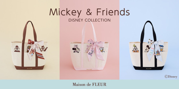 トートバッグ＆スカーフ新登場！ディズニーコレクション「MICKEY＆FRIENDS」　8月5日三越本店で先行販売