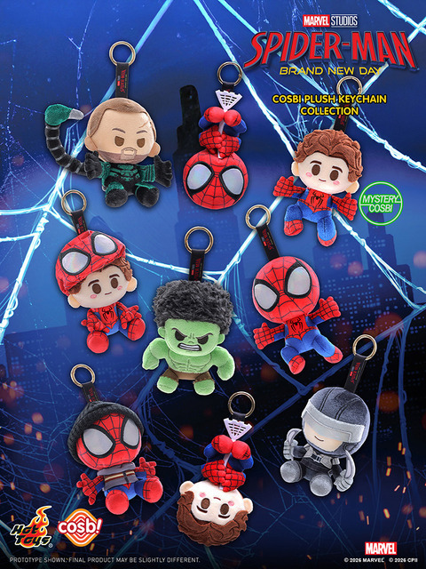 いつも一緒に！『スパイダーマン：ブランド・ニュー・デイ』ぬいぐるみキーチェーンが発売
