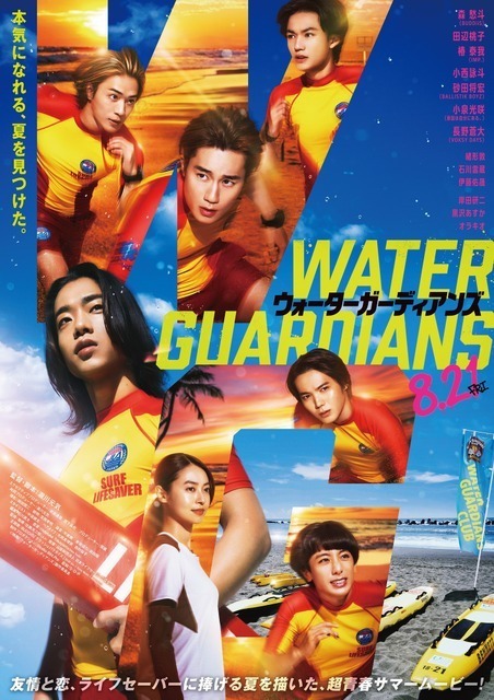 BUDDiiS・森愁斗らが走って泳いで奮闘！映画『ウォーターガーディアンズ』メイキング映像