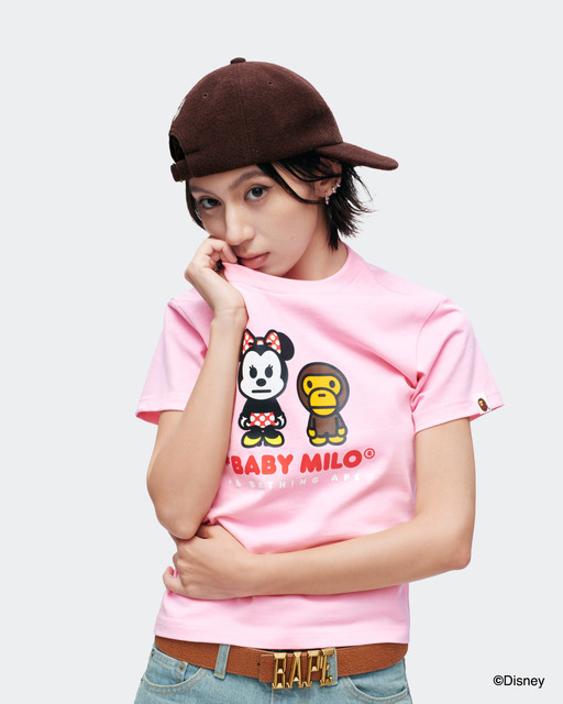 メンズ＆レディース、キッズも！ ミッキーマウスたちのTシャツやスウェットが登場「BAPE（R） × MICKEY & FRIENDS COLLECTION」