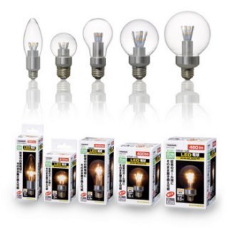 ヤザワコーポレーション、全面発光でクリアタイプのLED電球