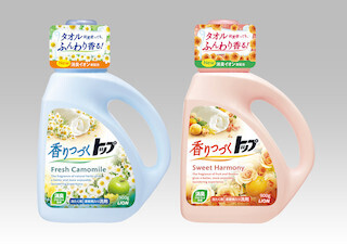 柔軟剤入り衣料用液体洗剤「香りつづくトップ」に、"消臭イオン"を新配合