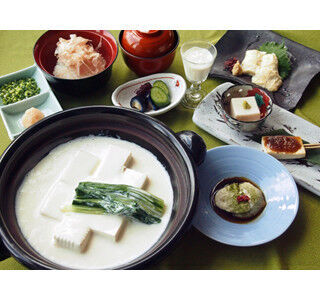 東京都中央区で、7品全部食べても548kcalの豆腐のフルコースが味わえる