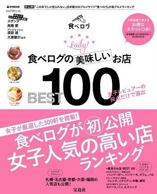 女子に人気のお店ランキング、食べログが初公開 -ムック本登場