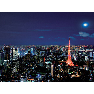 約3年ぶりの皆既月食を地上238mの眺めから - 六本木ヒルズで観察会