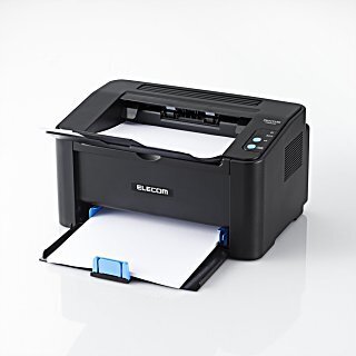 エレコム、狭いスペースに置ける1万円台の小型A4モノクロレーザープリンタ