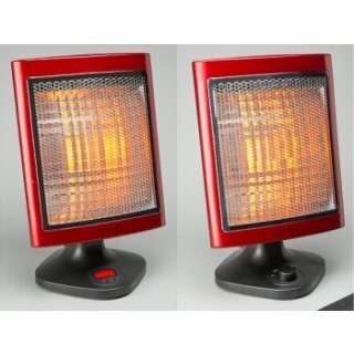 ハニカム反射板で正面だけを効率的に暖める省エネタイプの電気ストーブ