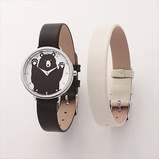 10時10分にツキノワグマが出現する腕時計