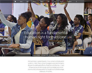 Apple、教育に関するWebページ開設 - オバマ大統領の&quot;ConnectED&quot;支援に意欲