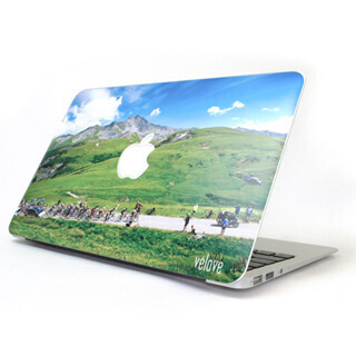 Macbookの上に広がる自転車のある風景 - マイPCを簡単にデザインにする方法