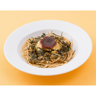 プッチンプリンと醤油パスタでウニパスタに!? スイーツパラダイスでコラボ