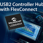 Microchip、車載対応USB2.0 4ポートハブコントローラを発表