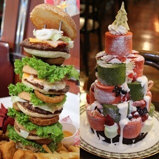 USJに巨大36cmのツリーバーガー&ケーキ! 36mのツリーにちなんで登場