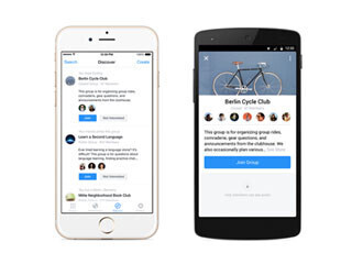 Facebookのグループ専用アプリ「Facebook Groups」 - オススメ表示機能も