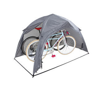 愛車のためにテントを立てよう! 2台収納可能なワンタッチ式自転車用テント