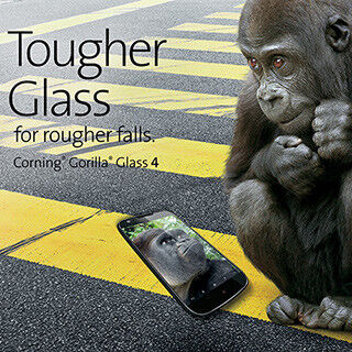 米Corning「Gorilla Glass 4」発表、デバイス落下時の耐損傷性が向上