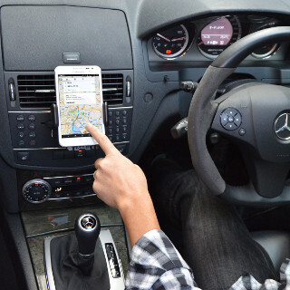 サンコー、ちょうどいい高さに固定できるスマホ用車載ホルダー発売