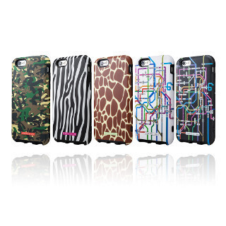 坂本ラヂヲ、2重構造のiPhone 6ケース - サファリ柄と路線図柄がクール