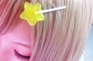 星の形をしたキャンディヘアピンがキュート!!