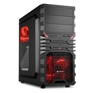 Sharkoon、カラフルなインナーカラーと高い拡張性の低価格ATXケース