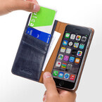 サンワサプライ、カードを3枚収納可能なイタリア製本革iPhoneケース発売