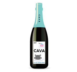 ラベルにもカバ! カバがモチーフのスパークリングワイン「CAVA」新発売