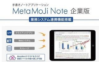 企業向けMetaMoJi NoteにAndroid版が登場、PDF出力機能も
