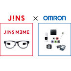 JINS、メガネ型端末「JINS MEME」の拡張型デバイスをオムロンと共同開発