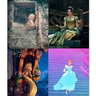実写版シンデレラ&ラプンツェルのビジュアル公開! アニメとは違う心情表す