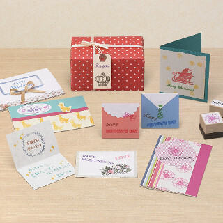 カシオのスタンプメーカー「pomrie」にグリーティングカード用絵柄