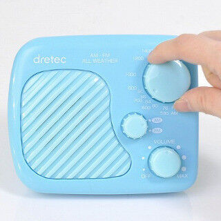 ドリテック、お風呂で使えるポップな防水ラジオ